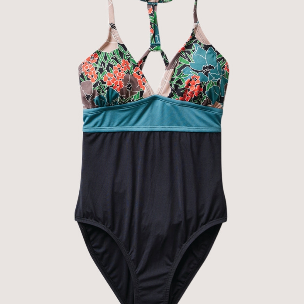 Carve Design "Dahlia": Jardin with Black One-Piece Swimsuit NWOT - Picture 4 of 11